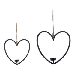 Portacandela appendere cuore Blanc Mariclò