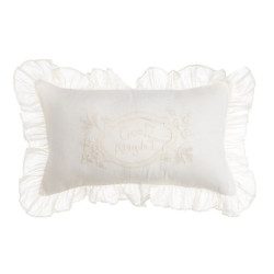 Cuscino bianco lino Blanc Mariclò