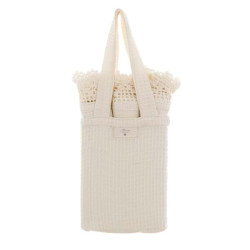 Borsa con 3 canovacci avorio di Blanc Mariclò