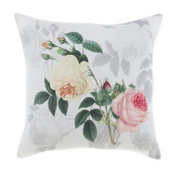 Cuscino fiorato 45x45 cm, Blanc Mariclò