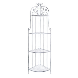 Etagere angolare 48x35x166cm Blanc Mariclò