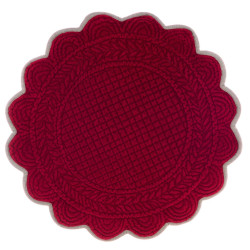 Tovaglia americana rosso D40 Blanc Mariclò