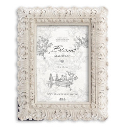 Artwork Craft Bone Photo Frame Aztec Pattern Inspired Vintage Table-Top/Wall D&eacute;cor Chevron Art Boho Picture Frames (4x6 Inches, Blue