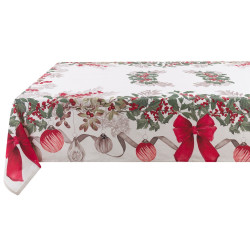 Tovaglia di natale 125x125 cm Blanc Mariclò