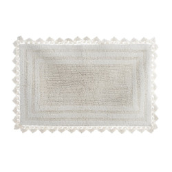 Tappeto con crochet panna, 50x110 cm, Blanc Mariclò