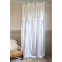 Tenda lino e cotone 140x290 cm Blanc Mariclò