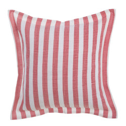Cuscino righe ruggine 45x45 cm, Blanc Mariclò