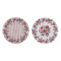 Sottopiatto papaveri Coquelicot, diametro 33 cm, Blanc Mariclò