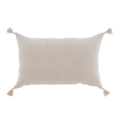 Cuscino arredo con nappe, Blanc Mariclò, 35x50 cm