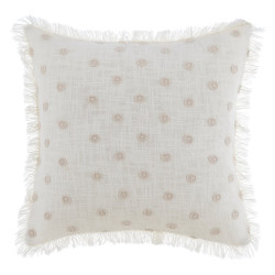 Cuscino arredo con pizzo 45x45 cm, Blanc Mariclò