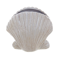 Decoro conchiglia 12x9x11 cm, Blanc Mariclò