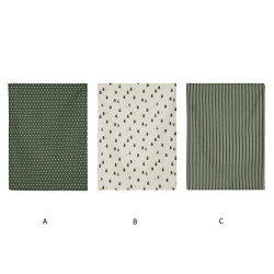 Canovaccio natalizio color verde di Blanc Mariclo