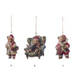 Deco di Natale orso metallo di Blanc Mariclo