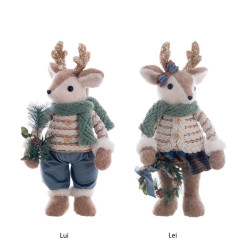 Cervo decorativo di natale di Blanc Mariclo