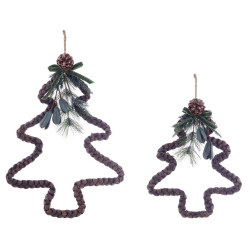 Decoro Albero di Natale variante piccola di Blanc Mariclo, H 35 cm