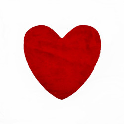 Cuscino a forma di cuore in ecopelle di Blanc Mariclo