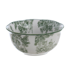 Servizio coppette x6 deco verde, Blanc Mariclò