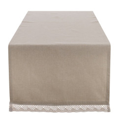 Runner Beige con pizzo della collezione new Infinity di Blanc Mariclo