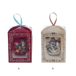 Pallina decorativa di natale color rosso, di Blanc Mariclo