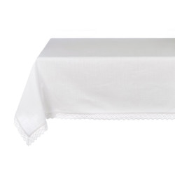 Tovaglia Bianca con pizzo della collezione Dentelle di Blanc Mariclo