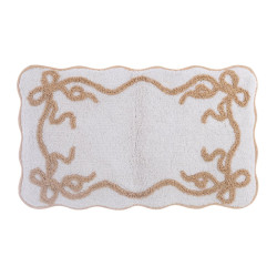 Tappeto con fiocchi in cotone di Blanc Mariclo