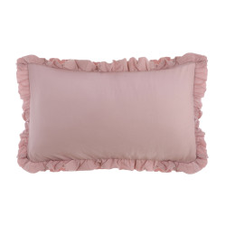 Copriguanciali, set 2pz rosa, "Acquarello", Blanc Mariclò, 50x80 cm