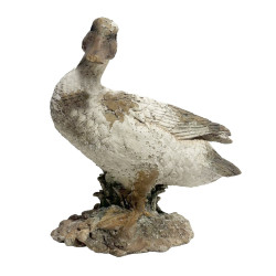 Papera decorativa in resina, Blanc Mariclò, 30x15xh33 cm
