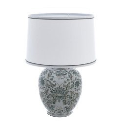 Lampada con paralume in lino Blanc Mariclò 35x38xh60 cm