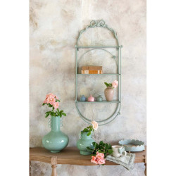 Etagere da parete in metallo Blanc Mariclò, 44x100x16 cm