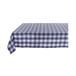 Tovaglia 140x180 cm variante quadri azzurri, Blanc Mariclò