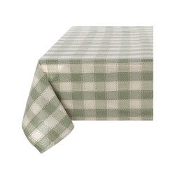 Tovaglia 140x180 cm variante a quadri verdi, Blanc Mariclò