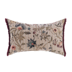 Cuscino arredo fiorato, Blanc Mariclò, 30x45 cm
