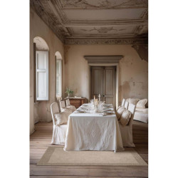 Tappeto arredo tortora "Crepuscolo toscano" Blanc Mariclò, 85x150 cm