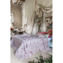 Quilt matrimoniale fantasia "Sogni in fiore", cotone, 240x260 cm, Blanc Mariclò