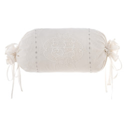 Cuscino arredo "Soffio", Blanc Mariclò, cotone bianco, 30x50 cm