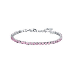 Bracciale tennis acciaio Luca Barra