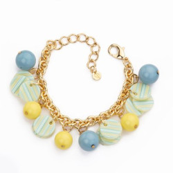 Bracciale con catena in metallo dorato Barbieri Creazioni
