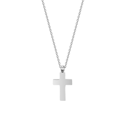 Collana uomo in acciaio con croce Luca Barra