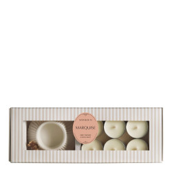 Porta candela tealight ceramica +6 candele profumo Marquise, Mathilde M