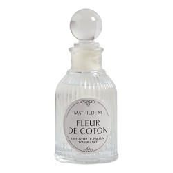 Diffusore Mathilde M Les intemporels, 90 ml, diffonde la fragranza con i bastoncini, profumo Fleur de coton