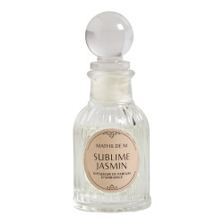 Diffusore Mathilde M Les intemporels, 30 ml, con i bastoncini, profumo Sublime Jasmine