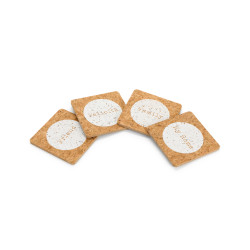 Sottobicchieri legno-sughero Nuvole di stoffa