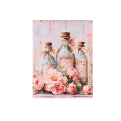 Quadro canvas variante 3 bottiglie 27x35 cm, Nuvole di Stoffa