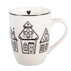 Mug bianca da 350 ml di Clayre & Eef
