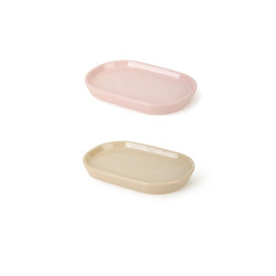 Porta sapone rosa Nuvole di stoffa