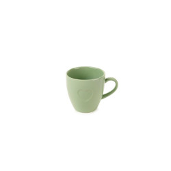Mug con cuore verde