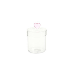 Barattolo Piccolo boro cuore vetro 580ml