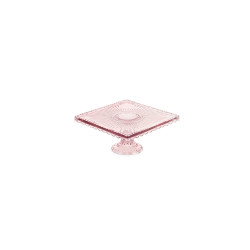Alzata vetro rosa 19,8xh9,8 cm, Nuvole di Stoffa