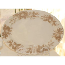 Piatto ovale splendor beige, Blanc Mariclò