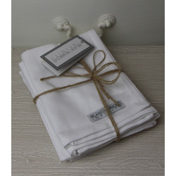 Tovaglioli 6 pezzi Blanc Mariclò Infinity, bianco